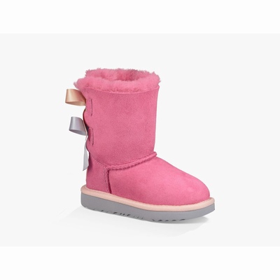 Botas UGG Bailey Bow II Criança Rosa/Azuis | PT-FWQCG